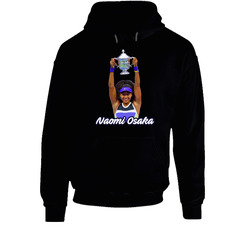 Naomi Osaka Tennis Champion Win Hooded Sweatshirt Hoodie Naomi Osaka Tennis Champion Win Hooded Sweatshirt Hoodie