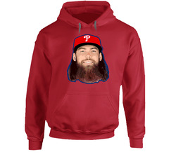 Brandon Marsh Big Head Red Hooded Sweatshirt Hoodie Brandon Marsh Big Head Red Hooded Sweatshirt Hoodie