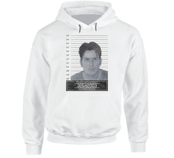 Charlie Sheen Celebrity Mugshot Police Department Hooded Sweatshirt Hoodie Charlie Sheen Celebrity Mugshot Police Department Hooded Sweatshirt Hoodie