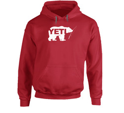 Yeti Bear Holding Fishing Rod Jimmy Kimmel Canadian Inspired Hooded Sweatshirt Hoodie Yeti Bear Holding Fishing Rod Jimmy Kimmel Canadian Inspired Hooded Sweatshirt Hoodie