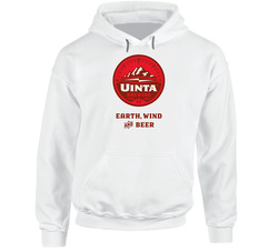 Uinta Brewing Company Earth Wind And Beer Cool Logo Hooded Sweatshirt Hoodie Uinta Brewing Company Earth Wind And Beer Cool Logo Hooded Sweatshirt Hoodie