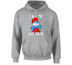 Call Me Big Papa Smurf Hooded Sweatshirt Hoodie Call Me Big Papa Smurf Hooded Sweatshirt Hoodie