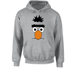 Bert Face Sesame Street Halloween Group Costume Hooded Sweatshirt Hoodie Bert Face Sesame Street Halloween Group Costume Hooded Sweatshirt Hoodie