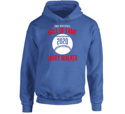 Pro Baseball Hall Of Fame Larry Walker Montreal Hooded Sweatshirt Hoodie Pro Baseball Hall Of Fame Larry Walker Montreal Hooded Sweatshirt Hoodie