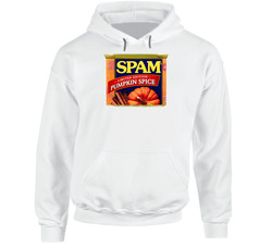 Spam Pumpkin Spice Vintage Label Poster Worn Look Hooded Sweatshirt Hoodie Spam Pumpkin Spice Vintage Label Poster Worn Look Hooded Sweatshirt Hoodie
