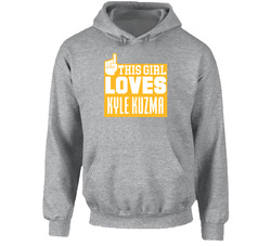 Kyle Kuzma #0 Los Angeles L Basketball This Girl Loves Team Fan Sports Hooded Sweatshirt Hoodie Kyle Kuzma #0 Los Angeles L Basketball This Girl Loves Team Fan Sports Hooded Sweatshirt Hoodie