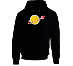 Lego Classic Space Worn Grunge Look Logo Hooded Sweatshirt Hoodie