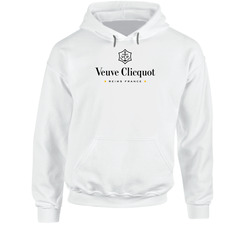 Veuve Clicquot Reims France Logo Champagne Wine Hooded Sweatshirt Hoodie Veuve Clicquot Reims France Logo Champagne Wine Hooded Sweatshirt Hoodie