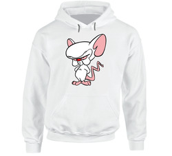 Pinky And The Brain Vintage Tv Funny Cartoon Character Fan Hooded Sweatshirt Hoodie