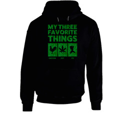 Three Favorite Things Chicken Pot Pie Weed Stoner Hooded Sweatshirt Hoodie Three Favorite Things Chicken Pot Pie Weed Stoner Hooded Sweatshirt Hoodie