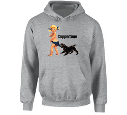 Coppertone Girl Mascot Hooded Sweatshirt Hoodie Coppertone Girl Mascot Hooded Sweatshirt Hoodie