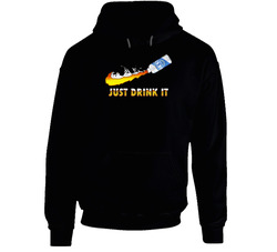 Milwaukee's Best Light Just Drink It Beer Hooded Sweatshirt Hoodie Milwaukee's Best Light Just Drink It Beer Hooded Sweatshirt Hoodie