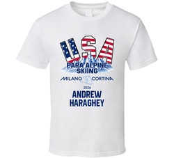 Andrew Haraghey Para Alpine Skiing Milano Cortina 2026 Fan T Shirt Andrew Haraghey Para Alpine Skiing Milano Cortina 2026 Fan T Shirt
