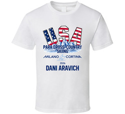 Dani Aravich Para Cross-country Skiing Milano Cortina 2026 Fan T Shirt Dani Aravich Para Cross-country Skiing Milano Cortina 2026 Fan T Shirt