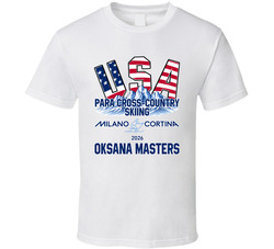 Oksana Masters Para Cross-country Skiing Milano Cortina 2026 Fan T Shirt Oksana Masters Para Cross-country Skiing Milano Cortina 2026 Fan T Shirt