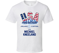 Michael Kneeland Para Biathlon Milano Cortina 2026 Fan T Shirt Michael Kneeland Para Biathlon Milano Cortina 2026 Fan T Shirt