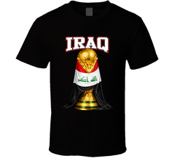 Iraq World Cup Soccer Sports Fan T Shirt