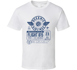 Oceanic Airlines Flight 815 Nostalgic Tv Vintage Look T Shirt Oceanic Airlines Flight 815 Nostalgic Tv Vintage Look T Shirt