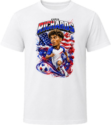 Chris Richards United States Soccer Caricature 2026 World Cup T Shirt Chris Richards United States Soccer Caricature 2026 World Cup T Shirt