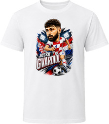 Josko Gvardiol, Croatia Caricature Soccer 2026 T Shirt