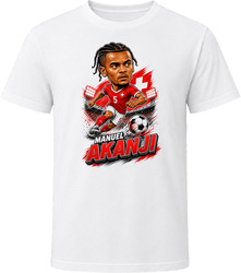 Manuel Akanji, Switzerland Caricature Soccer 2026 T Shirt