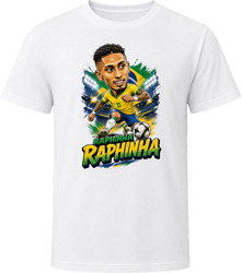 Raphinha, Brazil Caricature Soccer 2026 T Shirt Raphinha, Brazil Caricature Soccer 2026 T Shirt