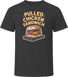Pulled Chicken Sandwich Comfort Favourite Food T Shirt