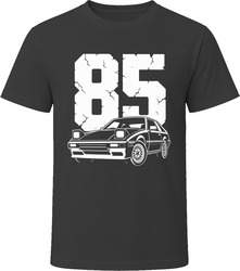 85 RX7 Series 3 Collector Vintage Car Drawing Portrait T-Shirt