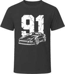 91 300ZX Collector Vintage Car Drawing Portrait T-Shirt
