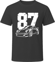 87 930 Turbo Collector Vintage Car Drawing Portrait T-Shirt