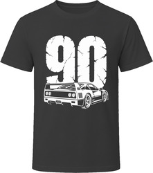 90 F40 Collector Vintage Car Drawing Portrait T-Shirt