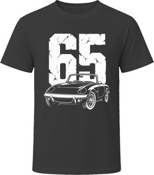 65 Elan Collector Vintage Car Drawing Portrait T-Shirt