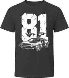 81 DMC 12 Collector Vintage Car Drawing Portrait T-Shirt