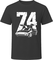 74 SV1 Collector Vintage Car Drawing Portrait T-Shirt