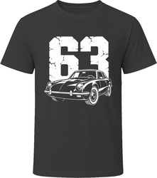 63 Avanti Collector Vintage Car Drawing Portrait T-Shirt