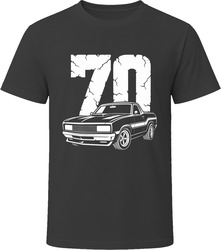 70 Ranchero GT Collector Vintage Car Drawing Portrait T-Shirt