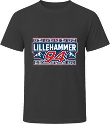 Lillehammer Winter Games 1994 Retro Vintage Event T-Shirt Lillehammer Winter Games 1994 Retro Vintage Event T-Shirt