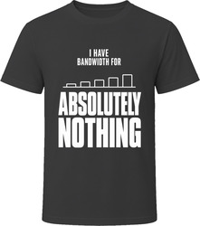 I Have Bandwidth For Absolutely Nothing T-Shirt