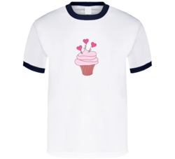 I Heart Cupcakes Dessert T Shirt I Heart Cupcakes Dessert T Shirt