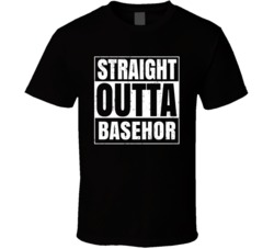 Straight Outta Basehor Kansas City Compton Parody T Shirt