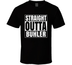 Straight Outta Buhler Kansas City Compton Parody T Shirt
