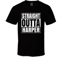 Straight Outta Harper Kansas City Compton Parody T Shirt