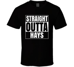 Straight Outta Hays Kansas City Compton Parody T Shirt