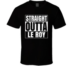 Straight Outta Le Roy Kansas City Compton Parody T Shirt