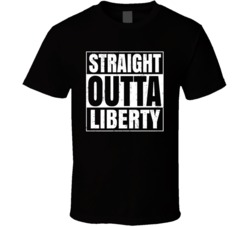 Straight Outta Liberty Kansas City Compton Parody T Shirt