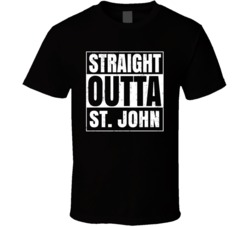 Straight Outta St John Kansas City Compton Parody T Shirt
