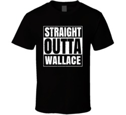 Straight Outta Wallace Kansas City Compton Parody T Shirt