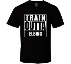 Train Outta Elbing Kansas City Straight Outta Parody Crossfit Boxing M