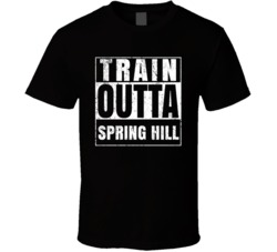 Train Outta Spring Hill Kansas City Straight Outta Parody Crossfit Box