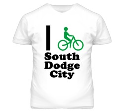 South Dodge City Kansas I Bike Green T Shirt